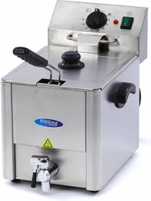 Deep Fryer - 8L - 1 Basket - with Drain Tap