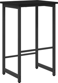vidaXL Μπαρ σκαμπό Μαύρη Δρυς 40 x 32 x 64 εκ Επεξεργασμένο Ξύλο
