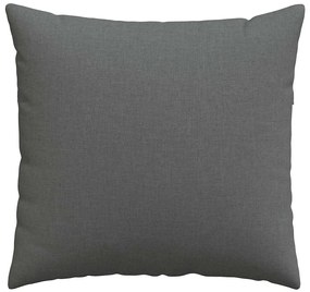 vidaXL Μαξιλάρι Καναπέ 2 pcs Σκούρο Γκρι 50 x 50 cm ύφασμα