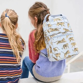 Σχολική Τσάντα Νηπιαγωγείου (20x10x29) Petit Monkey Tigers PTM-BP7-S Grey