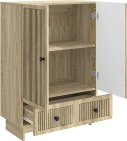 vidaXL Πλαϊνό γραφείο Δρύς Sonoma 66 x 34,5 x 95 εκ.