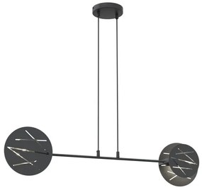 Κρεμαστό Φωτιστικό Οροφής 2xE27 96cm Xotic Emibig -1411/2-Μαύρο 1411/2
