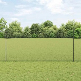 vidaXL Φράχτης με Στήλες. Γκρι 1.4 x 10 m Ατσάλι