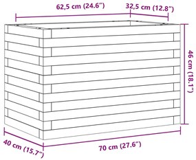 ΖΑΡΝΤΙΝΙΕΡΑ ΚΗΠΟΥ 70X40X46 ΕΚ. ΑΠΟ ΜΑΣΙΦ ΞΥΛΟ ΨΕΥΔΟΤΣΟΥΓΚΑΣ 3282442