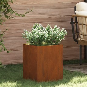 vidaXL Γλάστρα Κήπου Σκ rusty 50 x 32 x 40 εκ Ατσάλι corten
