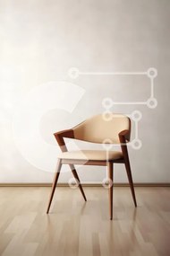 Intra Συλλεκτικό Ξύλινο Παζλ Plywood  4mm - Μοντέρνα καρέκλα σε μινιμαλιστικό εσωτερικό Σε Ξύλινο Κουτί - Διαστάσεις Puzzle: 10x10 cm – 25 κομμάτια