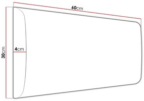 Σετ διαδρόμου Trenton 141, 65x34cm, Τυρκουάζ, Ταπισερί, Πλαστικοποιημένη μοριοσανίδα, Τοίχου, Εντοιχισμένη