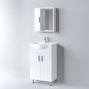 Martin Irene 55 White L - Πάγκος με Νιπτήρα &amp; Καθρέπτη