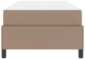 vidaXL Σκελετός Κρεβατιού με στρώμα Καπουτσίνο 80 x 200 cm ύφασμα