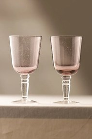 Stewehome Σετ 2 τεμαχίων ποτήρια κρασιού από γυαλί μοβ Μωβ