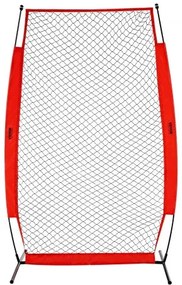 VEVOR I Screen Baseball for Batting Cage, 7x4 ft Baseball &amp; Softball Safety Screen, Body Protector Portable Batting Screen with Carry Bag &amp; Ground Stakes, Baseball Pitching Net for Pitchers Protection