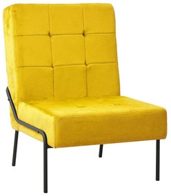 Καρέκλα Χαλάρωσης 65 x 79 x 87 Μουσταρδί Βελούδινη - Κίτρινο