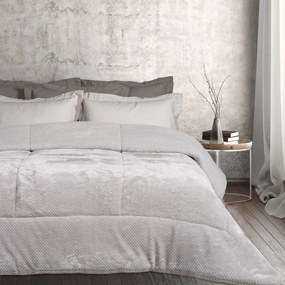 Κουβερτοπάπλωμα Sherpa 1182 Ice Grey Das Home Υπέρδιπλo 220x240cm Πολυέστερ