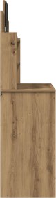 vidaXL Κομοδίνο με καθρέφτη Artisan Oak 96x39x142 cm