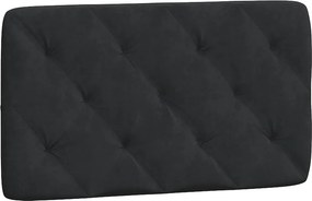 vidaXL Κρεβάτι με Στρώμα Μαύρο 80 x 200 εκ. Βελούδινο