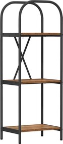 vidaXL Ράφι Βιβλίων 3 επιπέδων 40 x 30 x 109 εκ Επεξεργασμένο ξύλο