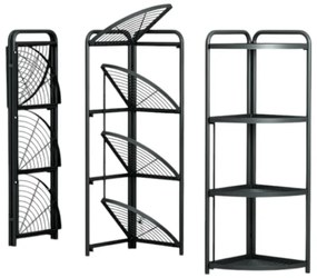 Πτυσσόμενη ραφιέρα 4 επιπέδων γωνιακή - 1021 - 522053