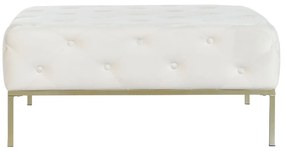 Σκαμπό DKD Home Decor Λευκό Χρυσό Μέταλλο 100 x 100 x 45 cm