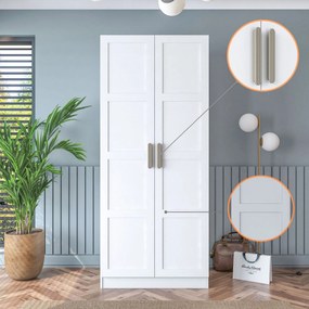 Ντουλάπα Λευκό BRELAL 90x57.5x210