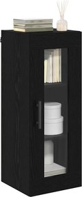 vidaXL Επιτοίχιο ντουλάπι Μαύρη Οξυά 34,5 x 34 x 90 εκ.