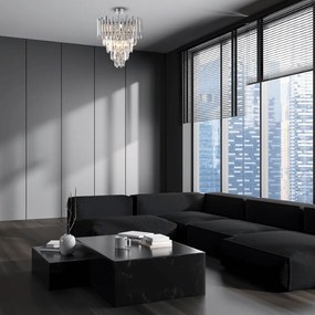 Φωτιστικό Οροφής Madison Ø45cm Ασημί