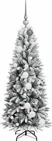 vidaXL Τεχνητό Χριστουγεννιάτικο Δέντρο με 150 LED Λευκό 120 cm