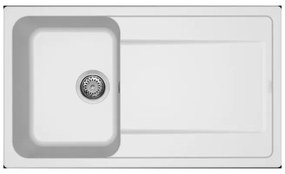 Νεροχύτης κουζίνας LIFE 400 Bianco 68 ELLECI 86x50cm