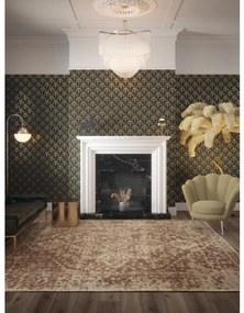 DUTCH WALLCOVERINGS ΤΑΠΕΤΣΑΡΙΑ ΤΟΙΧΟΥ PALM PALACE ΜΑΥΡΗ ΚΑΙ ΧΡΥΣΗ 442609