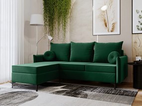 Γωνιακός καναπές Leon L-Prasino-Αριστερή