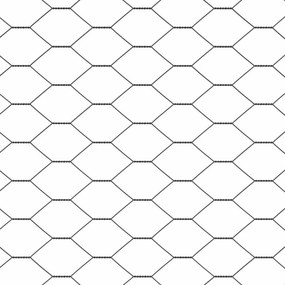 vidaXL Φράχτης Εξαγώνου Γκρι 0,8 x 25 m PVC