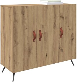 vidaXL Πλαϊνό γραφείο Artisan Oak 89,5 x 34 x 80 εκ.