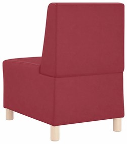 vidaXL Μοναδικός Καναπές χωρίς Χερούλια 3 pcs Μπορντό 55 x 74 x 82 εκ.