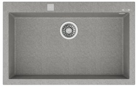 Teka Forsquare 72.40 TG Stone Grey Ένθετος Γρανιτένιος Νεροχύτης 80 cm