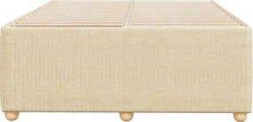vidaXL Σκελετός Κρεβατιού Χωρίς Στρώμα Κρεμ 120x200 εκ. Υφασμάτινο