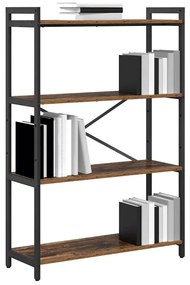 vidaXL Βιβλιοθήκη Παλαιό ξύλο 80 x 30 x 118 εκ Επεξεργασμένο ξύλο