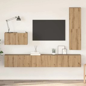 vidaXL Σετ επίπλου τηλεόρασης 4 pcs artisan δρυς 30.5 x 30 x 110 εκ.