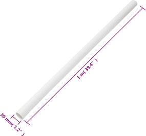 vidaXL Κανάλι Καλωδίων Ø30 χιλ. 10 μ. από PVC