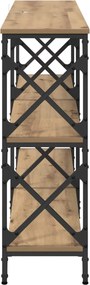 vidaXL Τραπέζι κονσόλας Artisan Oak 156 x 28 x 80,5 εκ.
