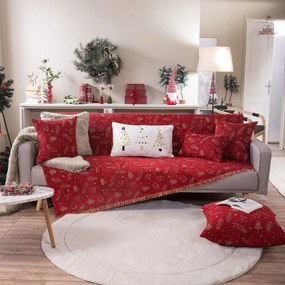 Ριχτάρι Hagen 10 Red Teoran Three-Seater 180x300cm Cotton-Acrylic