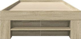 vidaXL Πλαίσιο Κρεβατιού Χωρ. Στρώμα Sonoma Δρυς 100x200εκ Επ. Ξύλο