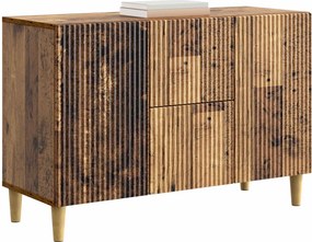 vidaXL Πλαϊνό γραφείο Παλαιωμένο ξύλο 89 x 34,5 x 60 εκ.