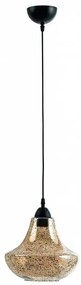 Arkolight Vintage Φωτιστικό Κρεμαστό Φ25cm Μαύρο-Μελί Κ204-4-25