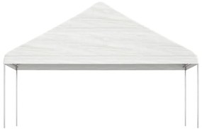 vidaXL Κιόσκι με Τέντα Λευκό 4,46 x 5,88 x 3,75 μ. από Πολυαιθυλένιο