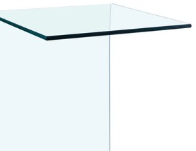 vidaXL Τραπέζι Βοηθητικό 40 x 40 x 60 εκ. από Ψημένο Γυαλί