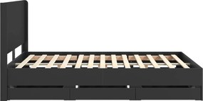 vidaXL Καλάθι με αποθήκη και κεφαλάρι Μαύρο 120 x 190 cm