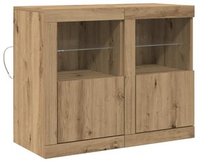 vidaXL Βοηθητικό ντουλάπι 2 pcs artisan δρυς 41 x 37 x 67 εκ
