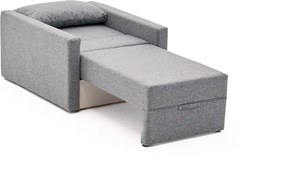 Πολυθρόνα-Κρεβάτι Γκρι SAROS 110x86x72