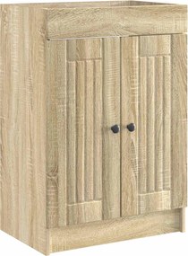 vidaXL Ντουλάπι κάτω από τον νιπτήρα Sonoma Δρυς 56 x 37,5 x 81 εκ