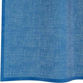 vidaXL Voile κουρτίνες με ροδέλες 2 τεμάχια Μπλε Ρουά