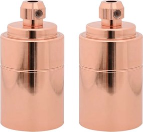 vidaXL Λαμπτήρες 2 τεμάχια Rose Gold E27